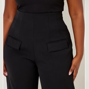 Odd Muse Chic Black Women's High-Waisted Trousers